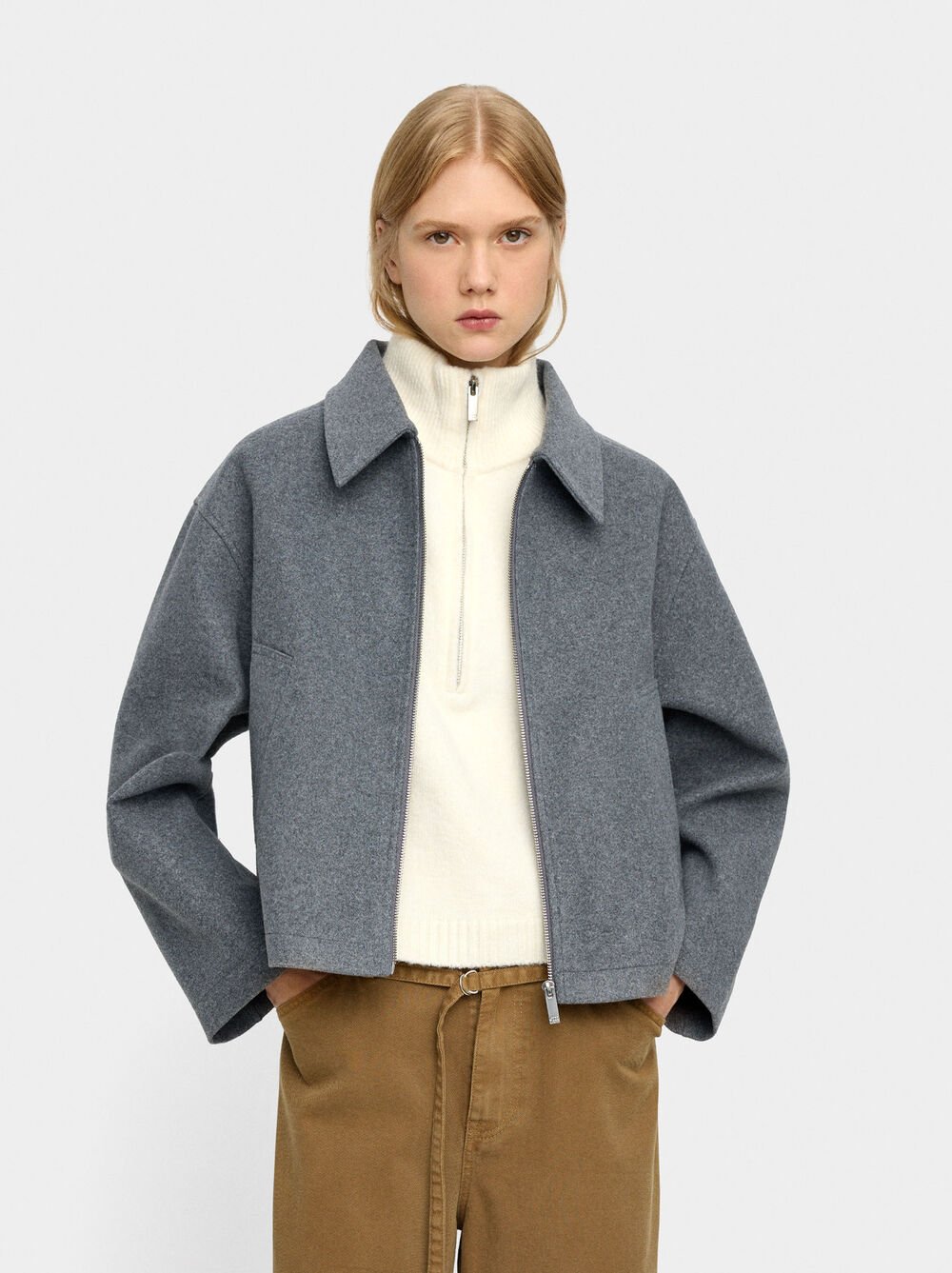 Leichte Jacke mit Reißverschluss