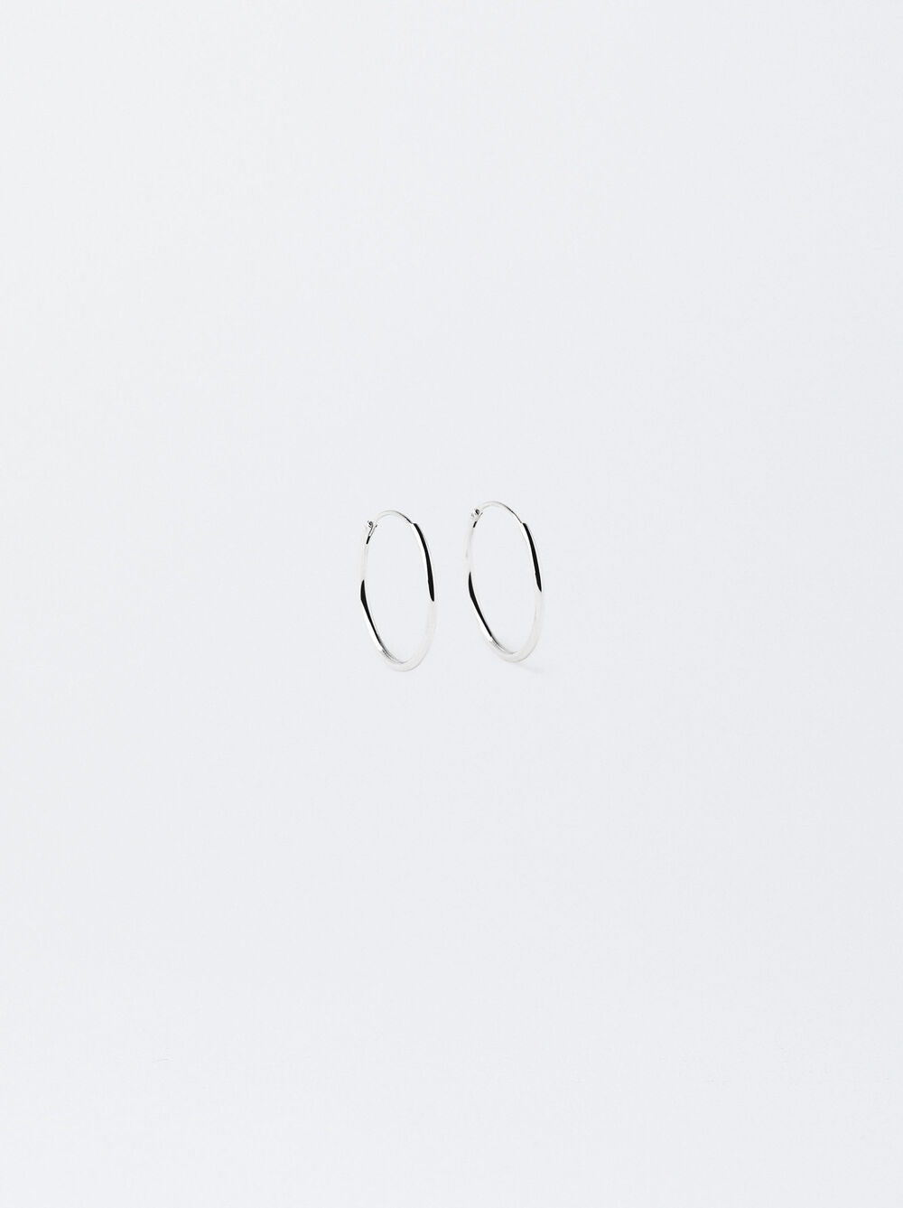 Short 925 Silver Hoop Earrings