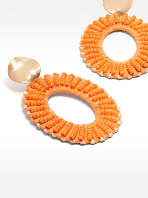 Pendientes maxi con cuentas