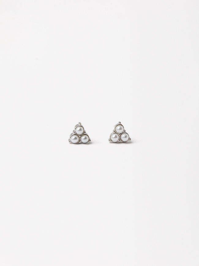 Boucles D'Oreilles Triangle - Argent Sterling 925 image number 0.0