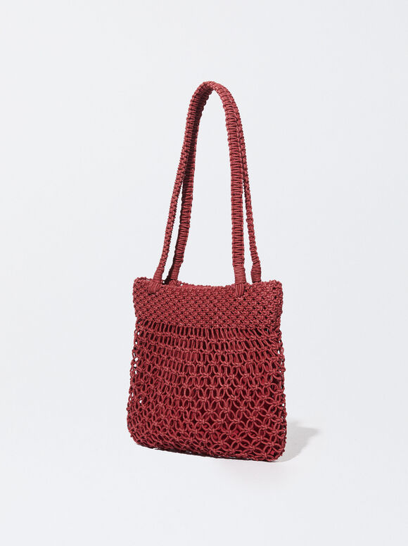 Exclusivo Online - Bolso De Hombro Crochet - Borgoña - Mujer Bolsos de Hombro - parfois.com