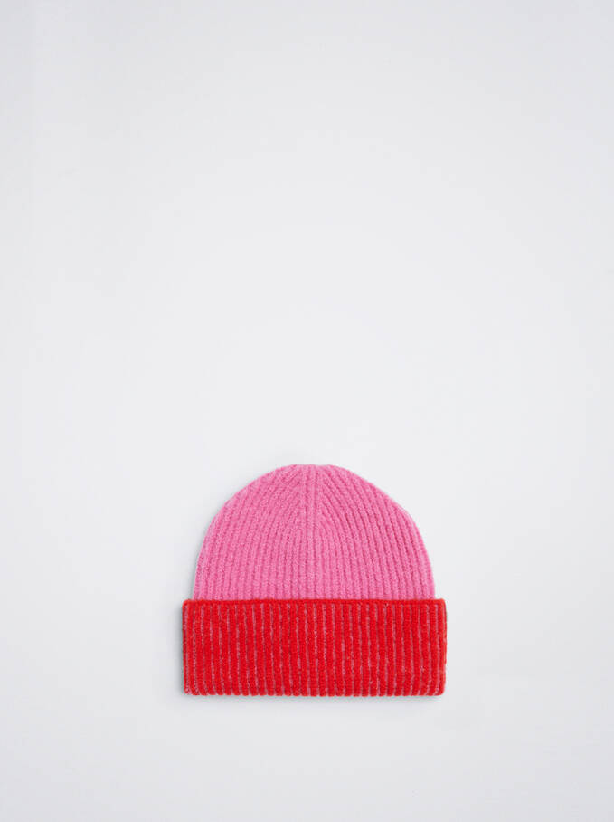 Turn-Up Hat, Pink, hi-res