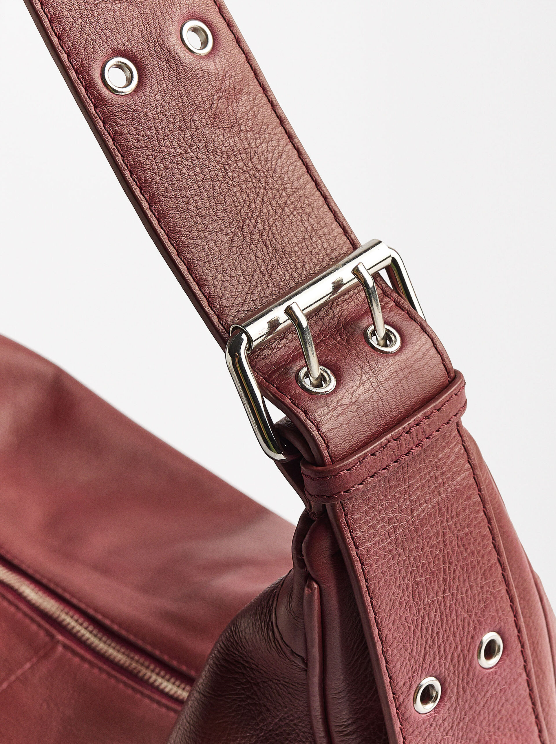 Bolso de hombro de piel L - personalizado image number 2.0