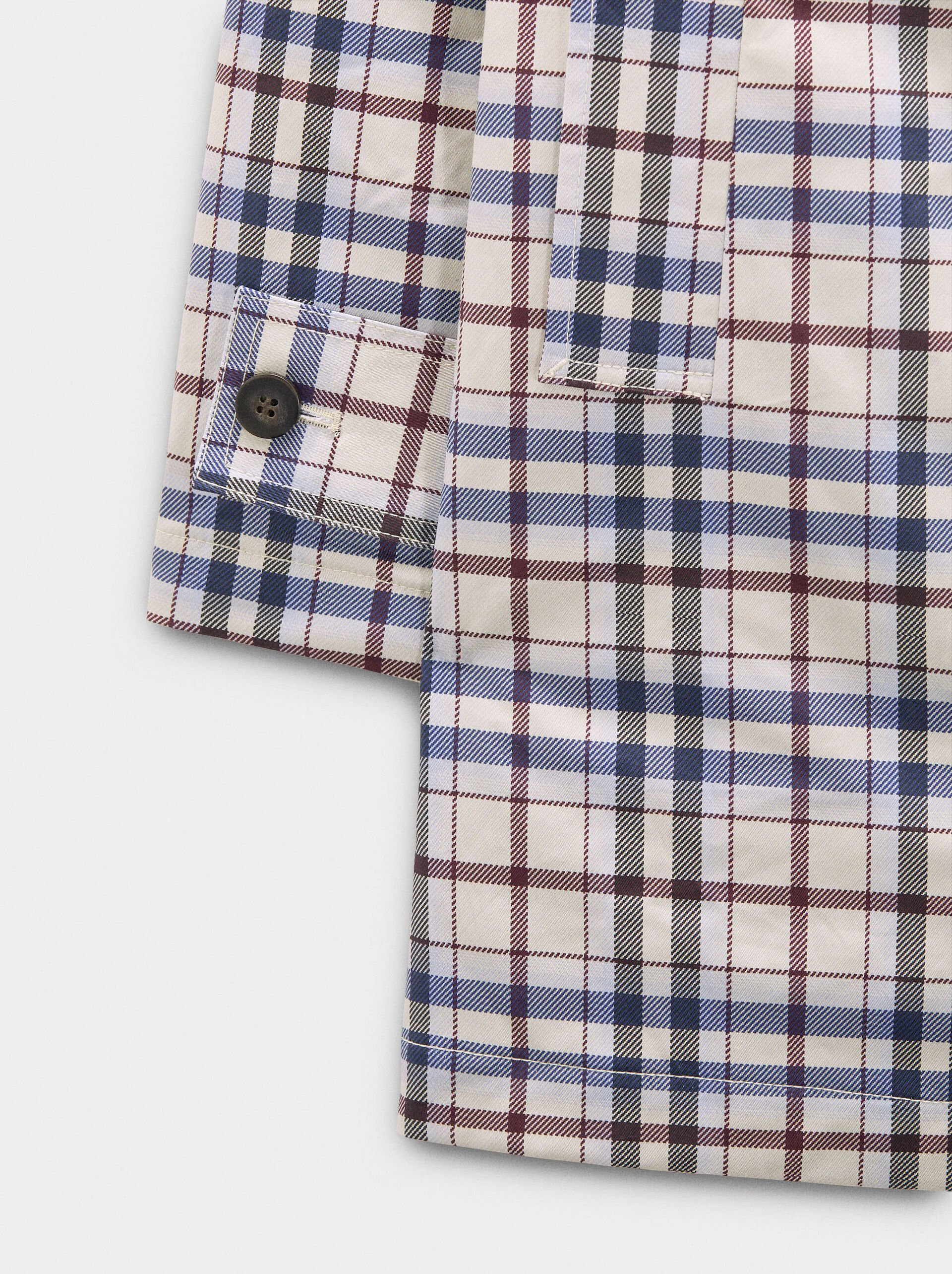 Jacket of cotton with squares image number 8.0