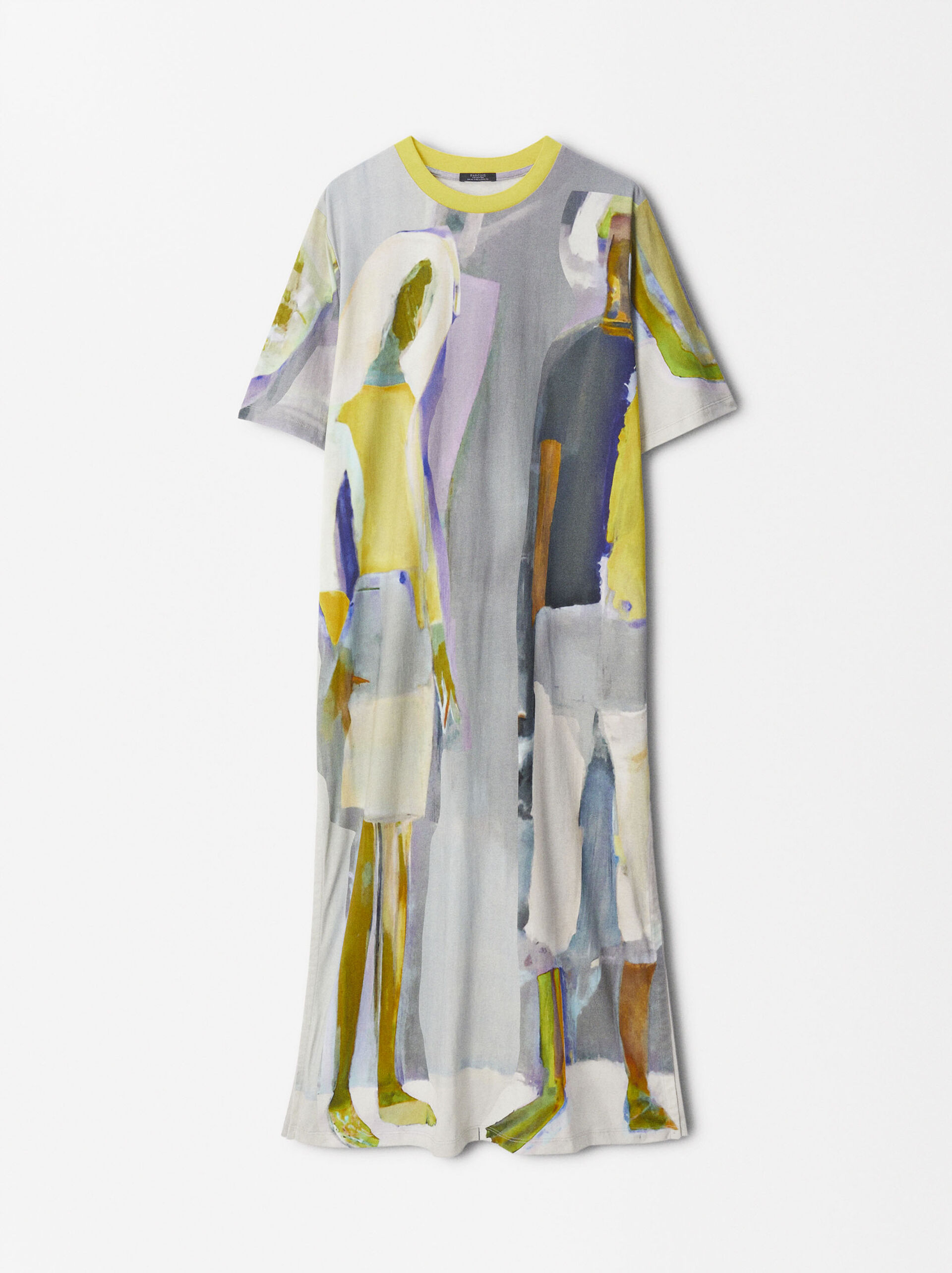 Online Exclusive - Kleid Aus Bedruckter Baumwolle image number 4.0