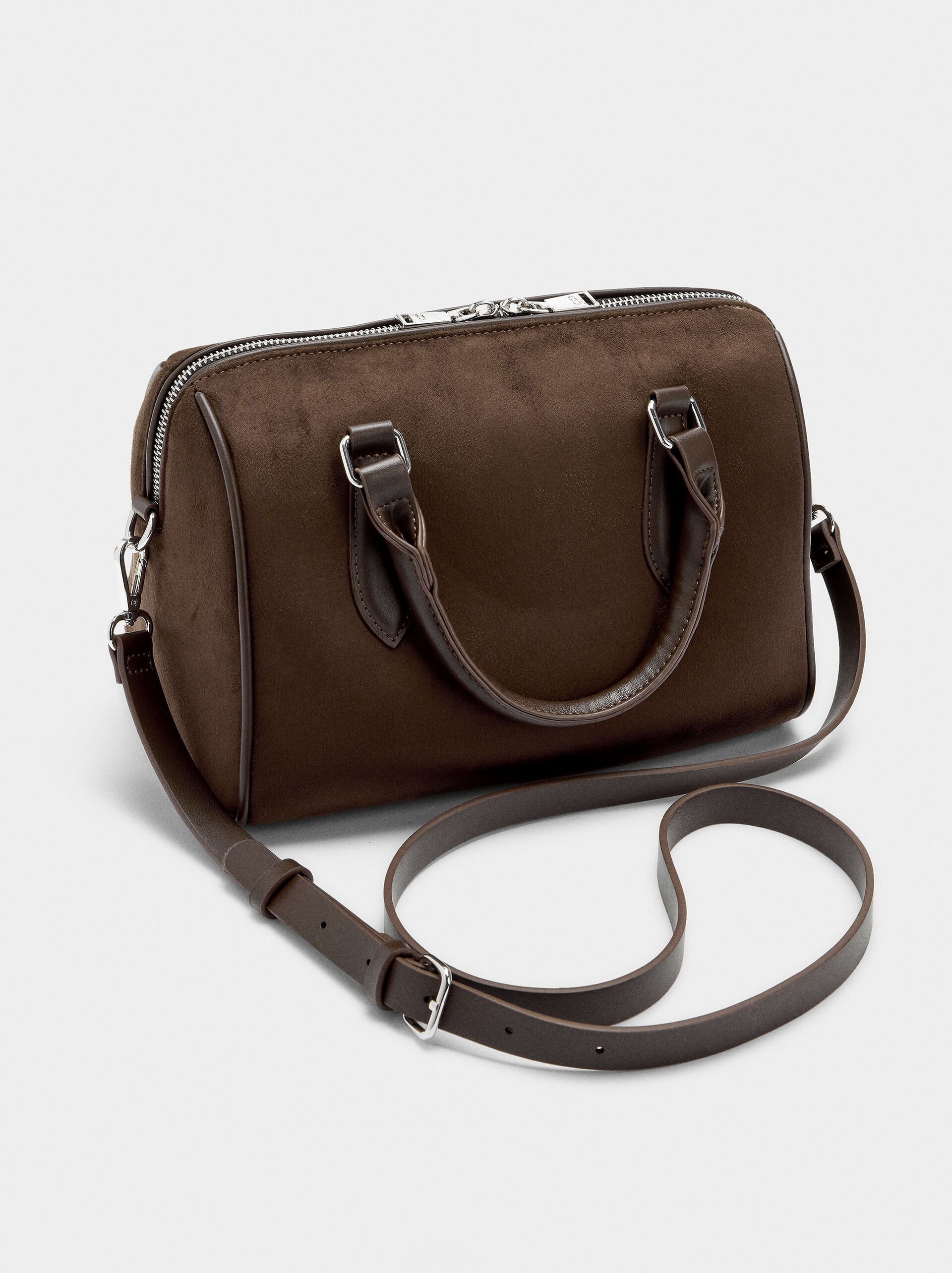 Leather-effect tote bag S image number 2.0