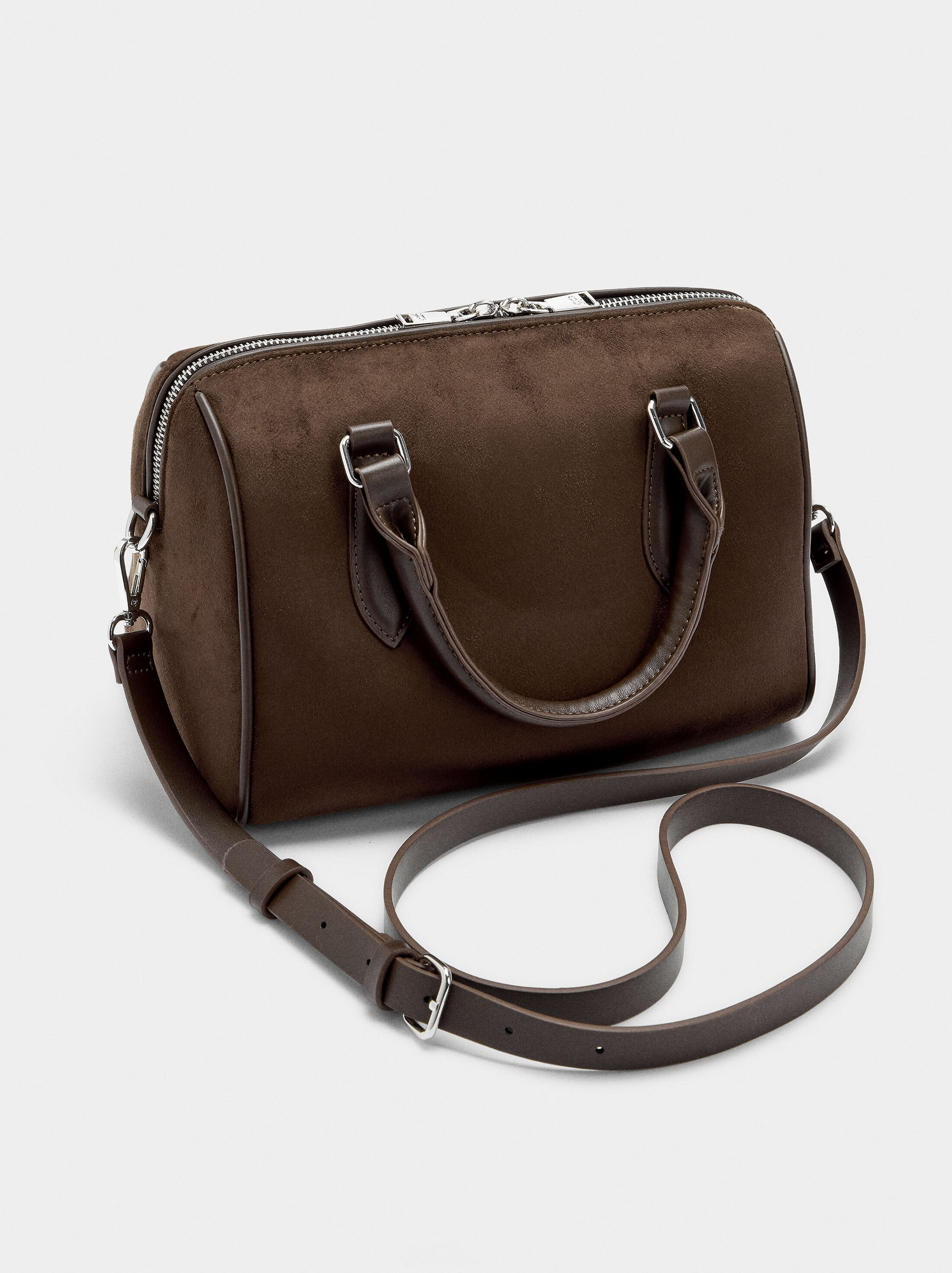 Leather-effect tote bag S image number 2.0