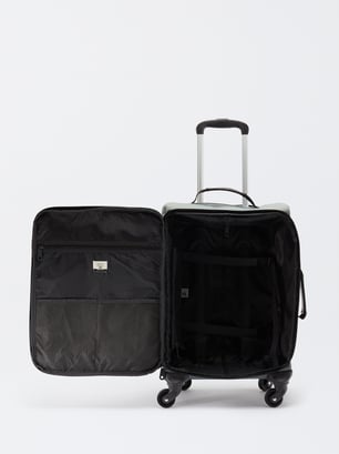 Nylon Suitcase, Khaki, hi-res