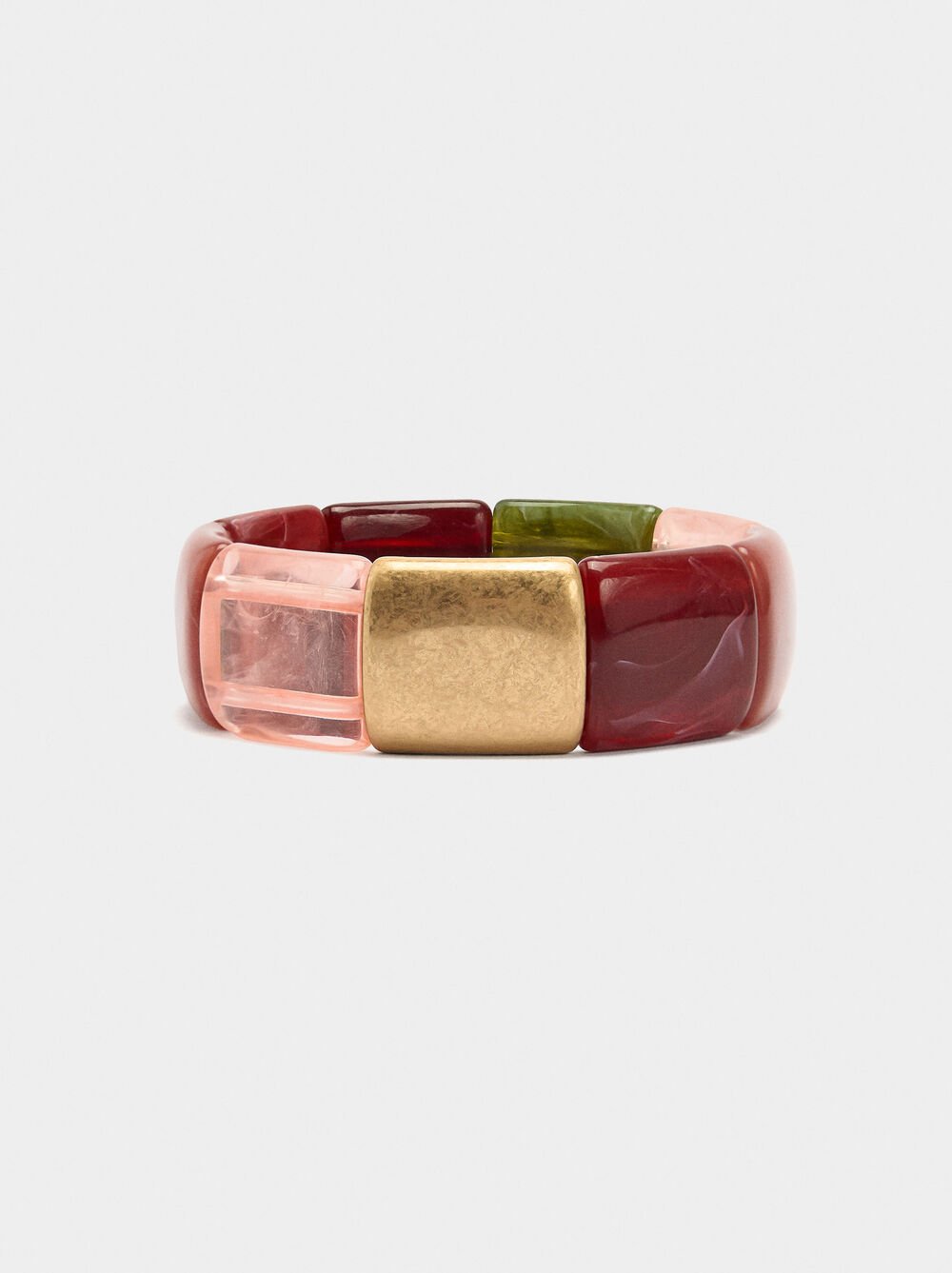 Elastisches Armband aus Stein-Effekt
