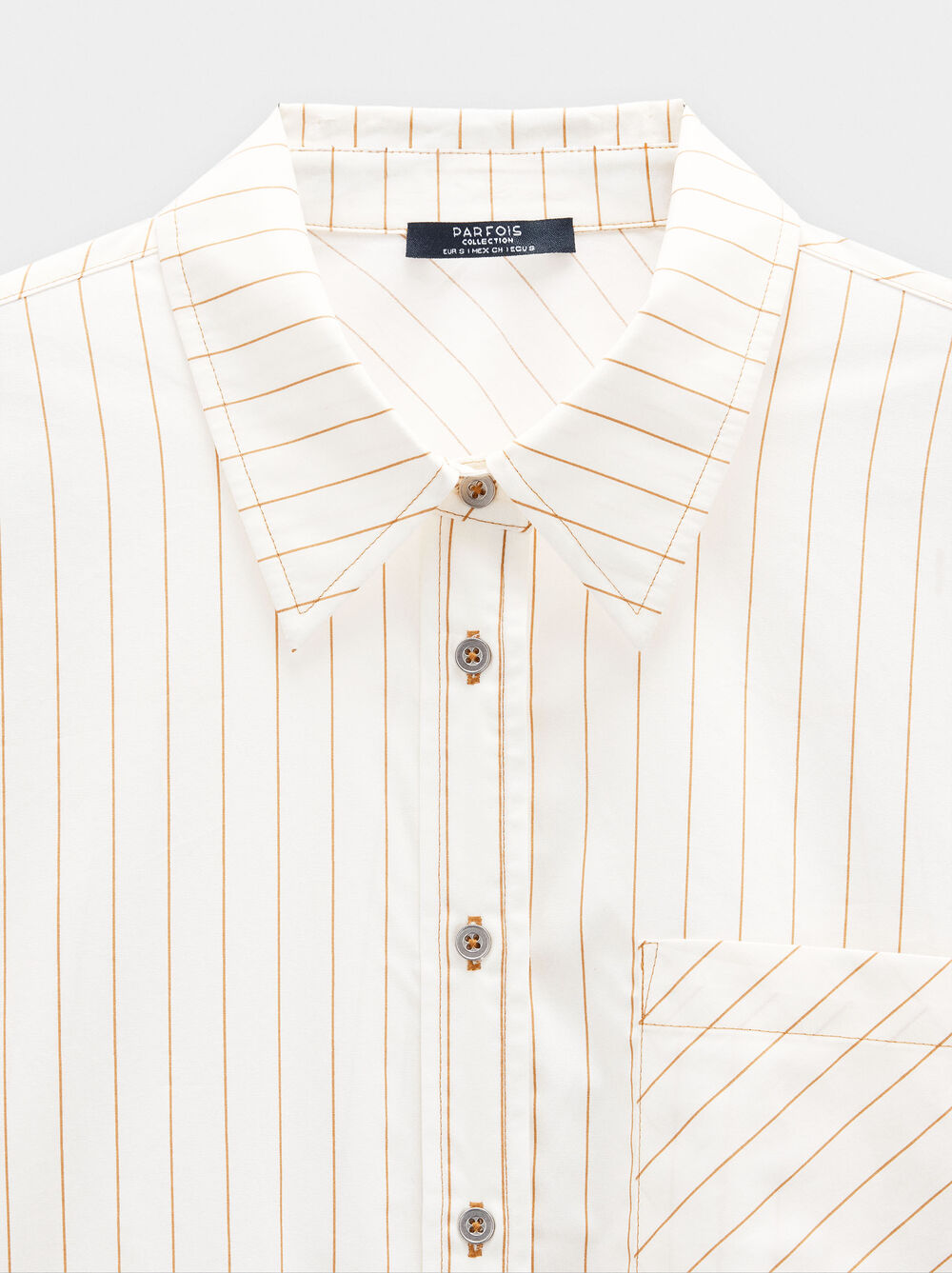 100% cotton striped shirt