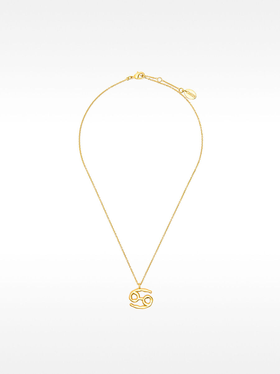 CANCER zodiac necklace 18k gold plated