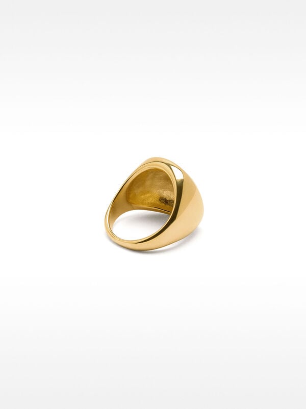 Wide smooth ring – stainless steel