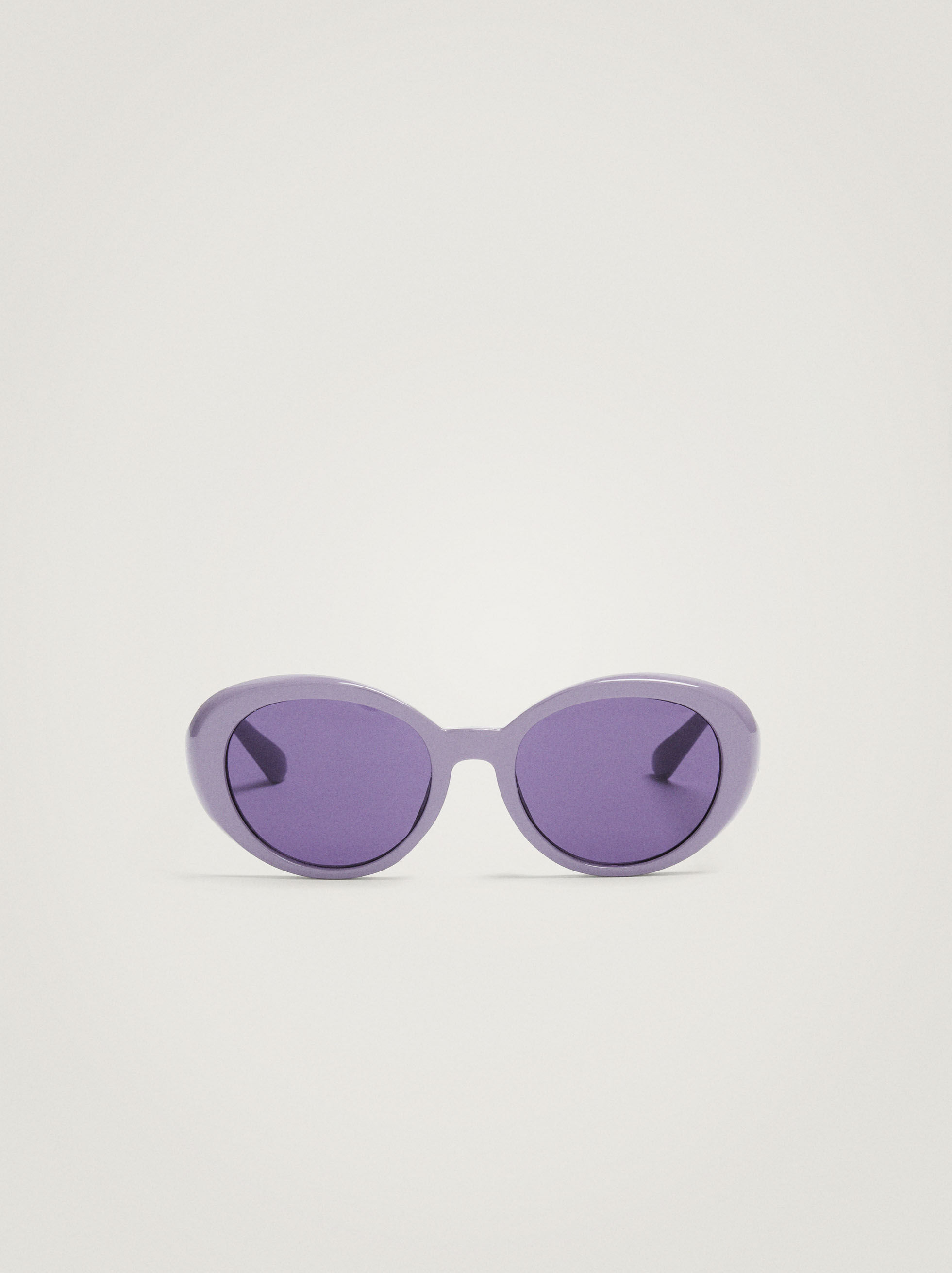 Purple oval sunglasses clearance