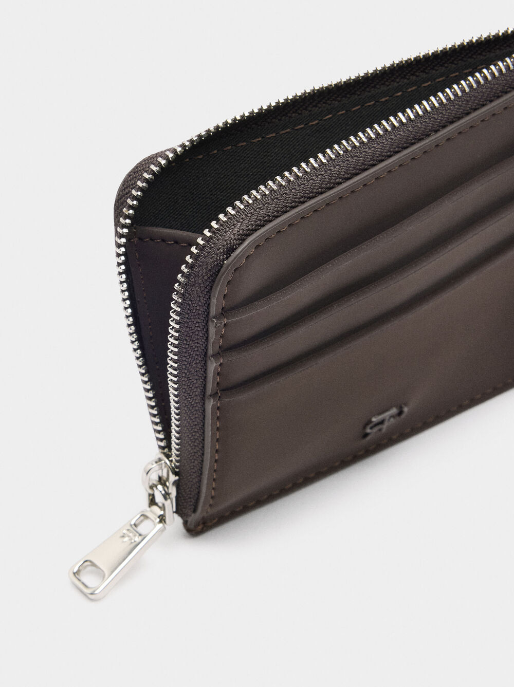 Card holder with soft texture