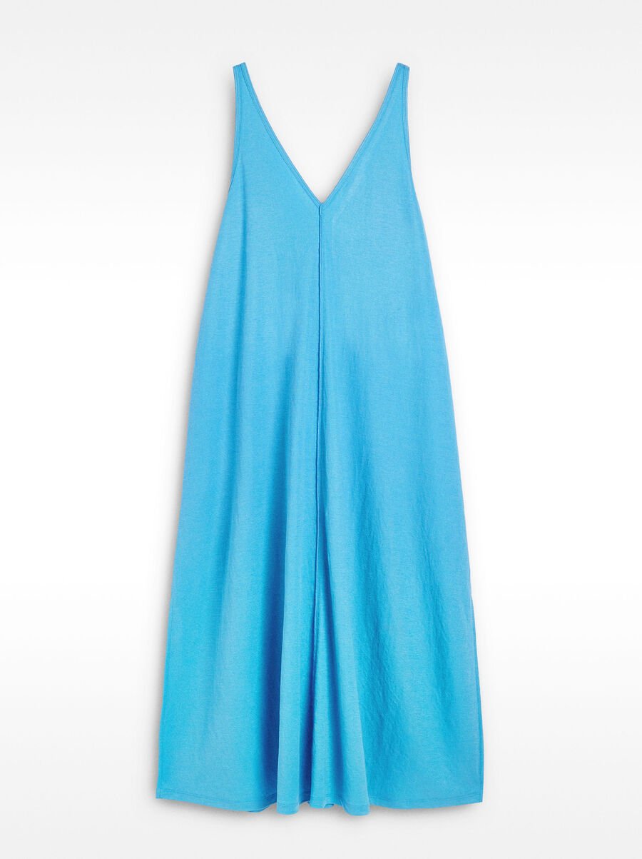 Vestido midi con tirantes