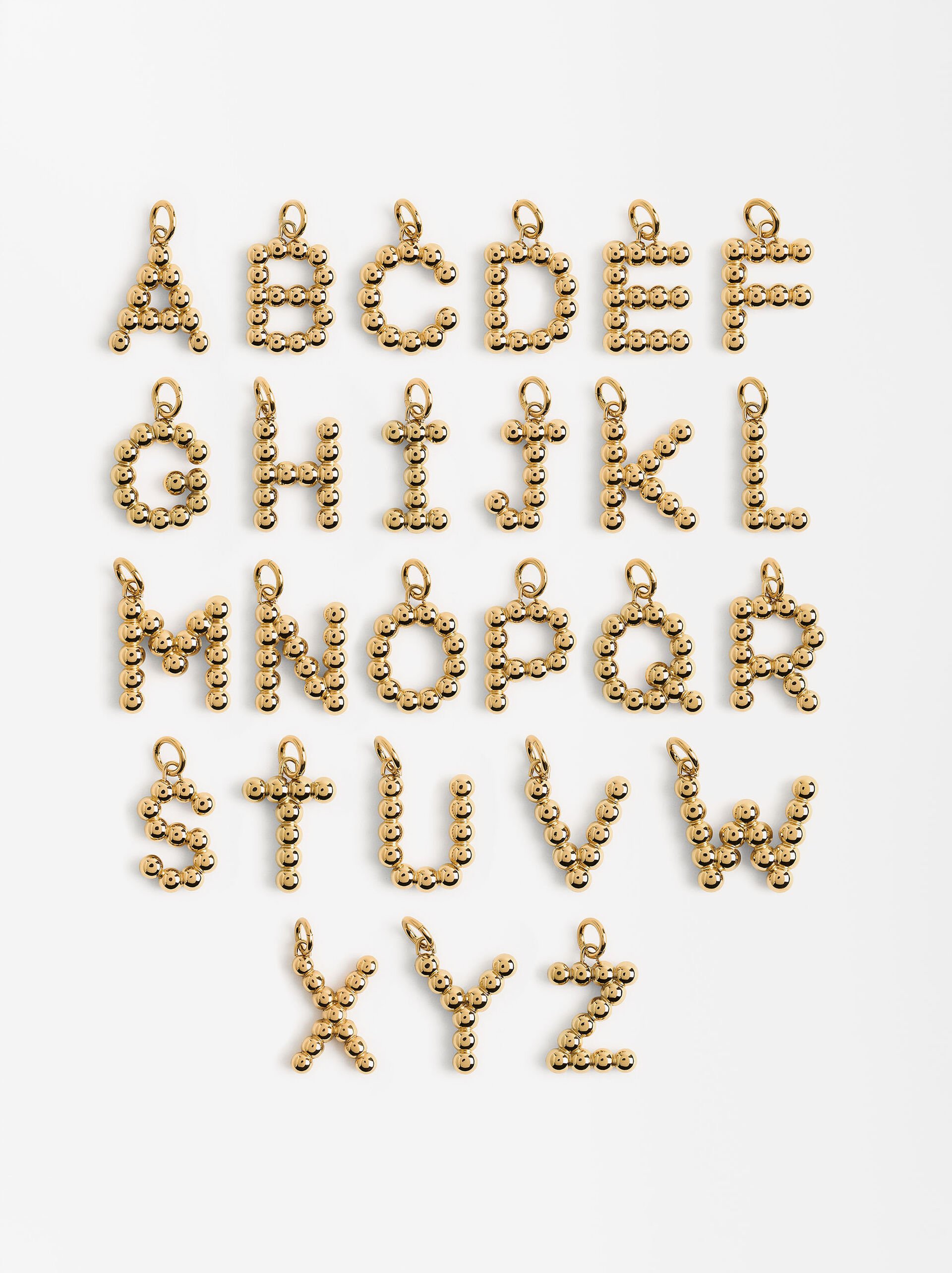 Stainless steel charm letter image number 0.0