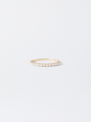 Ring With Faux Pearls, , hi-res