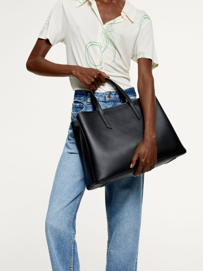 Everyday Shopper Bag, Black, hi-res