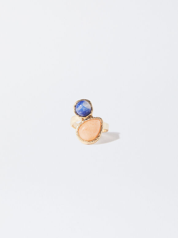 Ring With Stone, Multicolor, hi-res