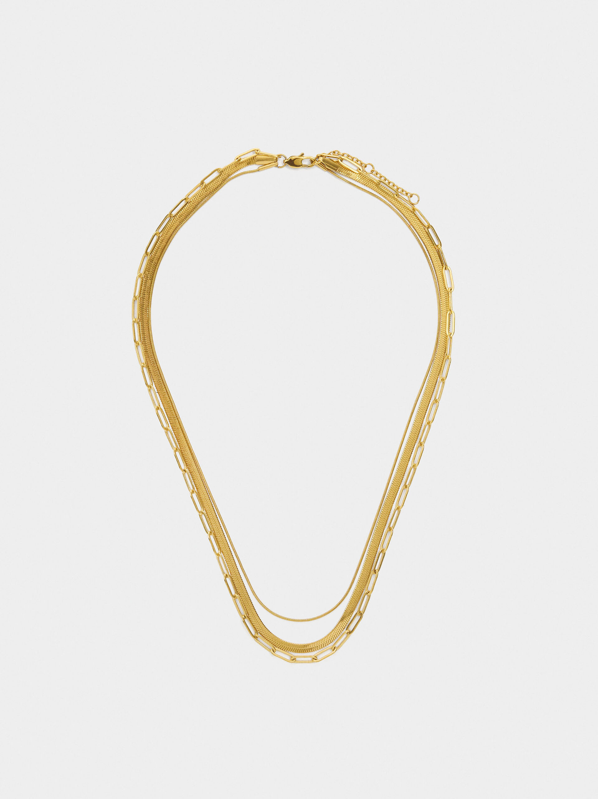 Set of long necklaces – stainless steel image number 0.0