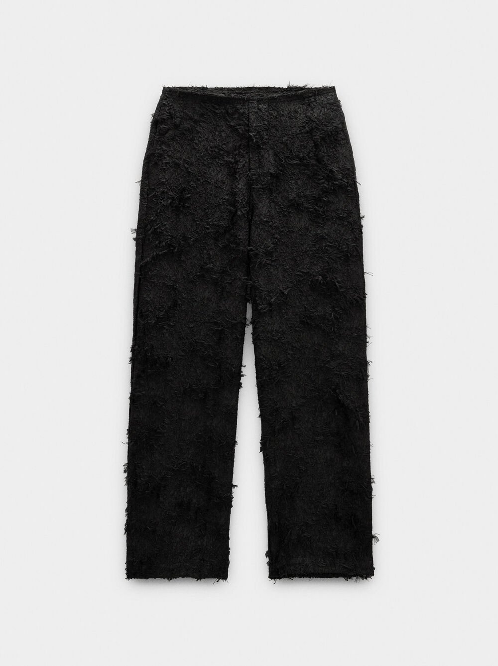 Trousers with cotton texture