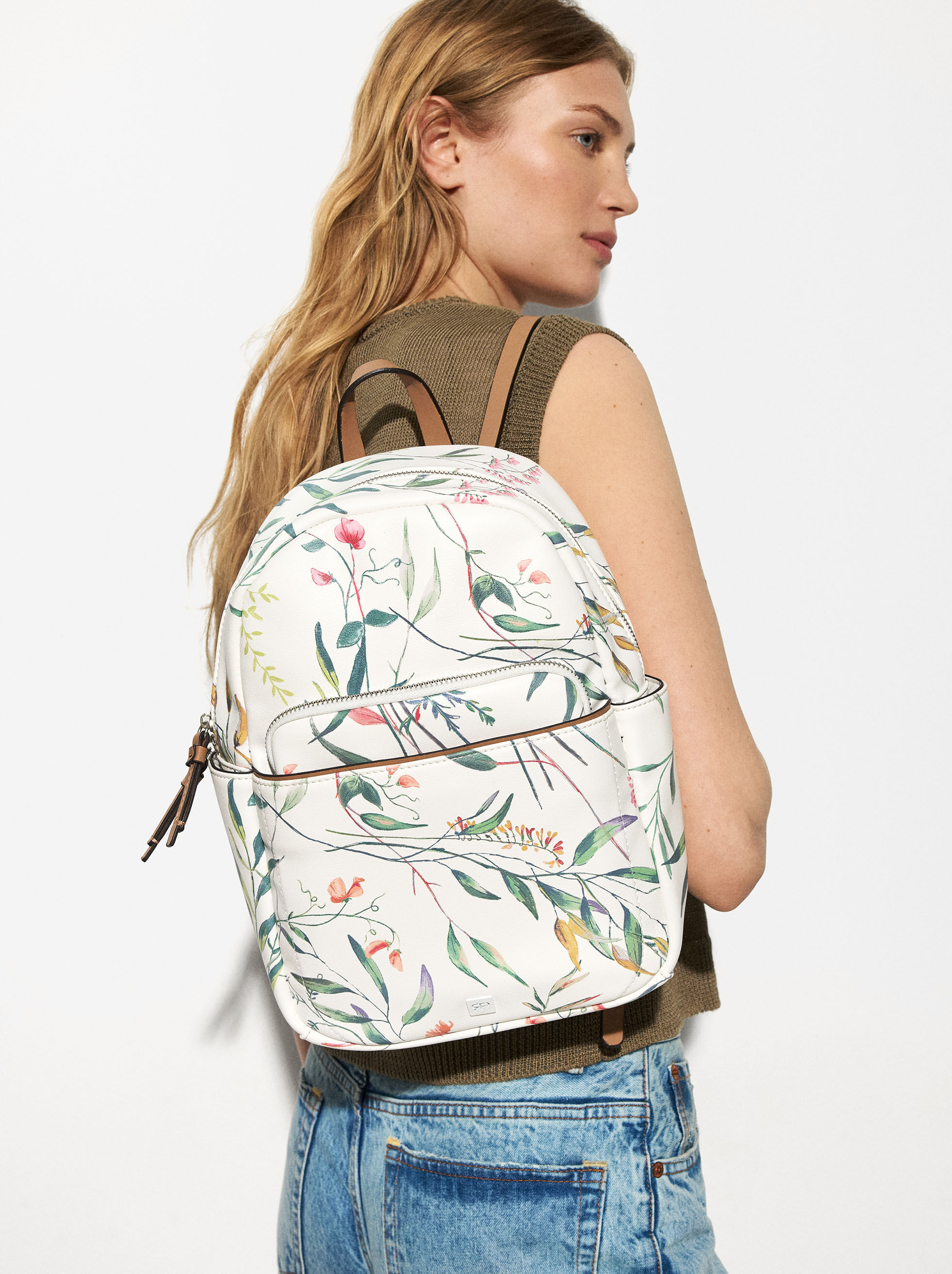 Floral Print Backpack