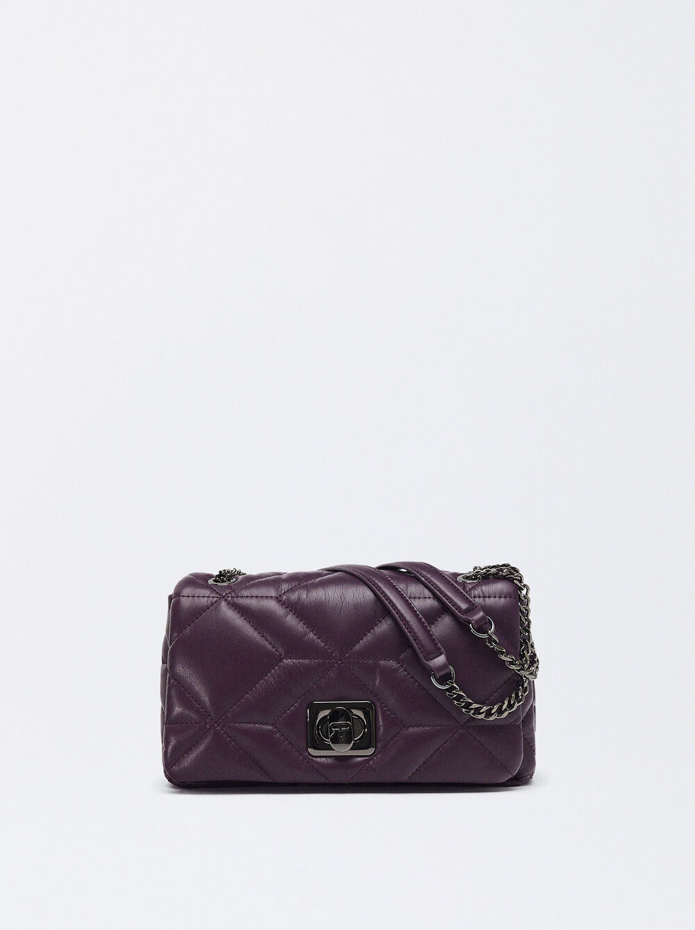 Quilted Shoulder Bag With Chain