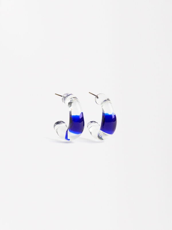 Open bicolor hoops