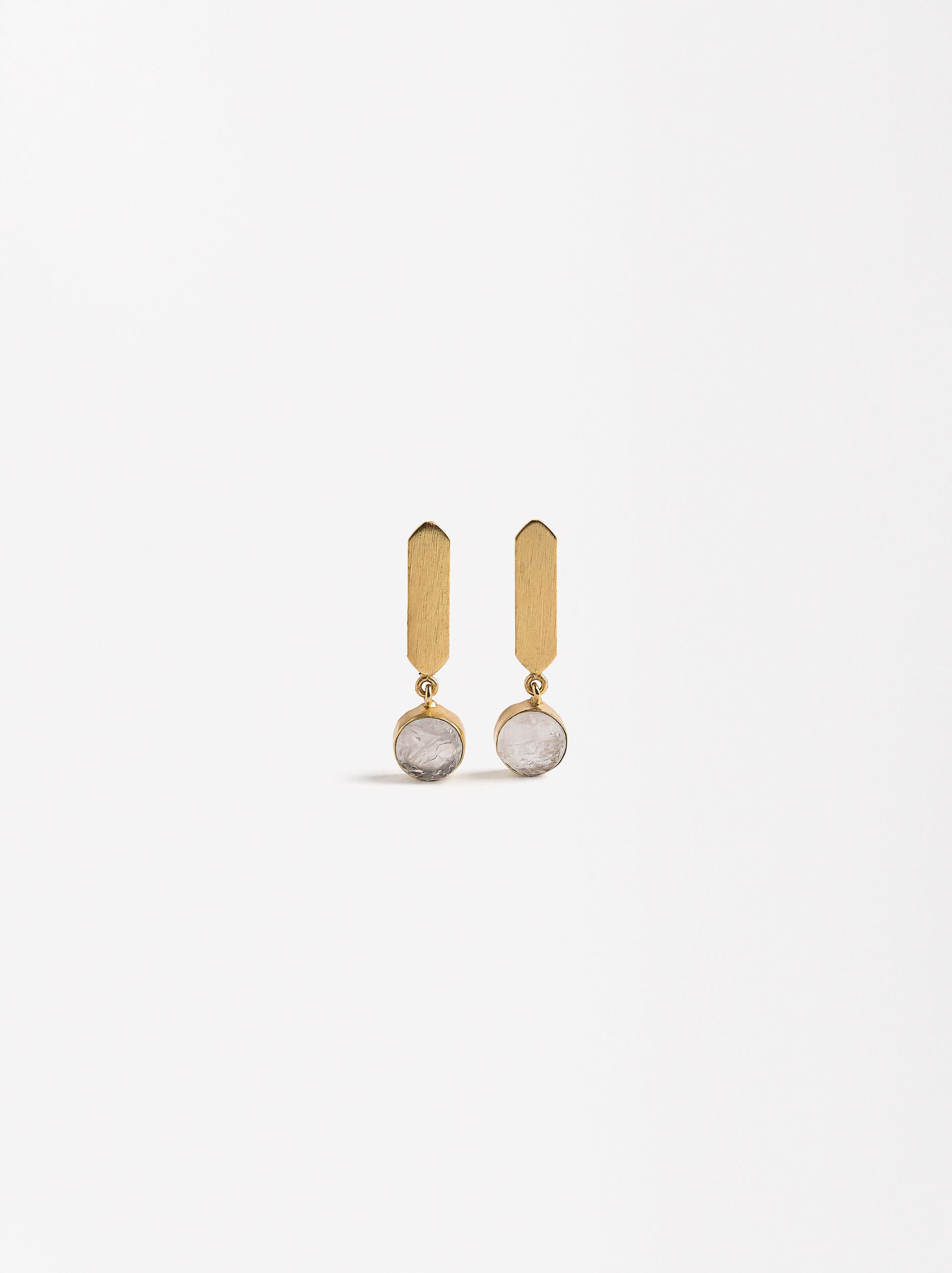 Pendientes de barra con piedra image number 0.0