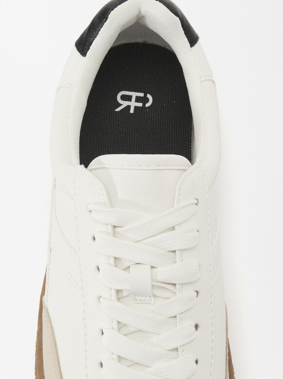 Personalized Contrast Trainers, White, hi-res