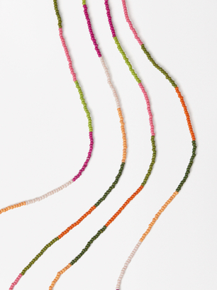 Collier Triple À Perles, Multicolore, hi-res