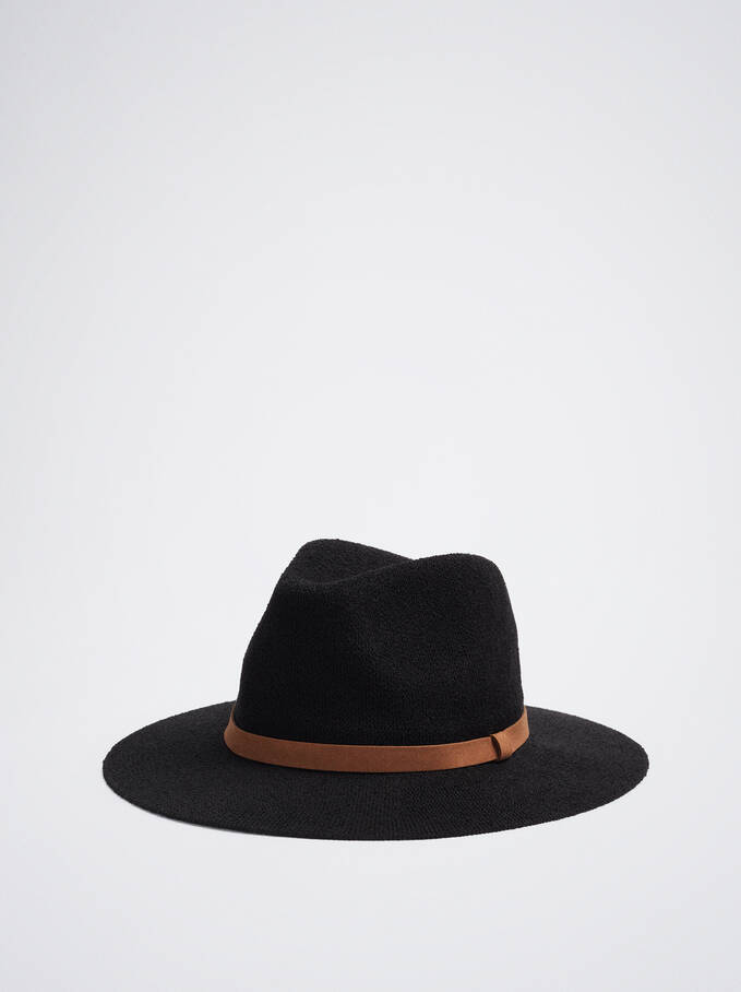 Sombrero De Punto, Negro, hi-res