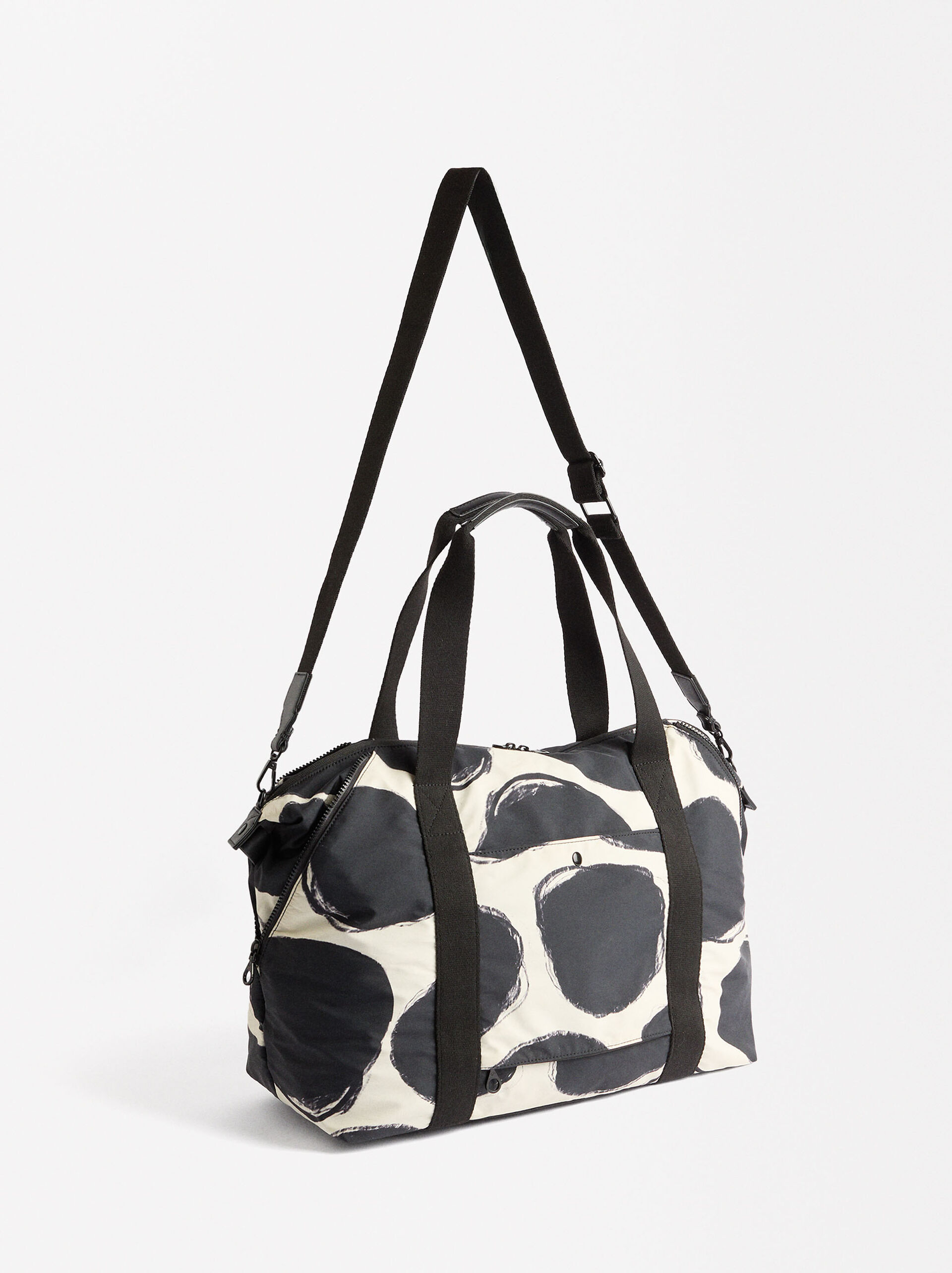 Polka Dot nylon weekend bag image number 2.0