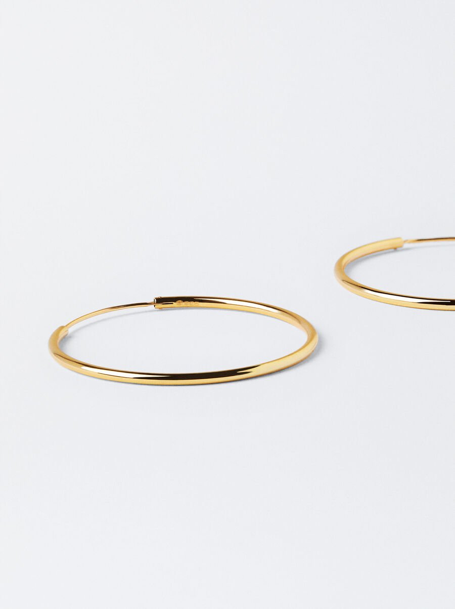 Short 925 silver hoop earrings