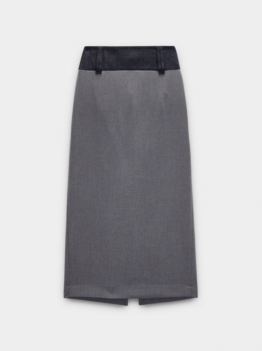 Midi pencil skirt