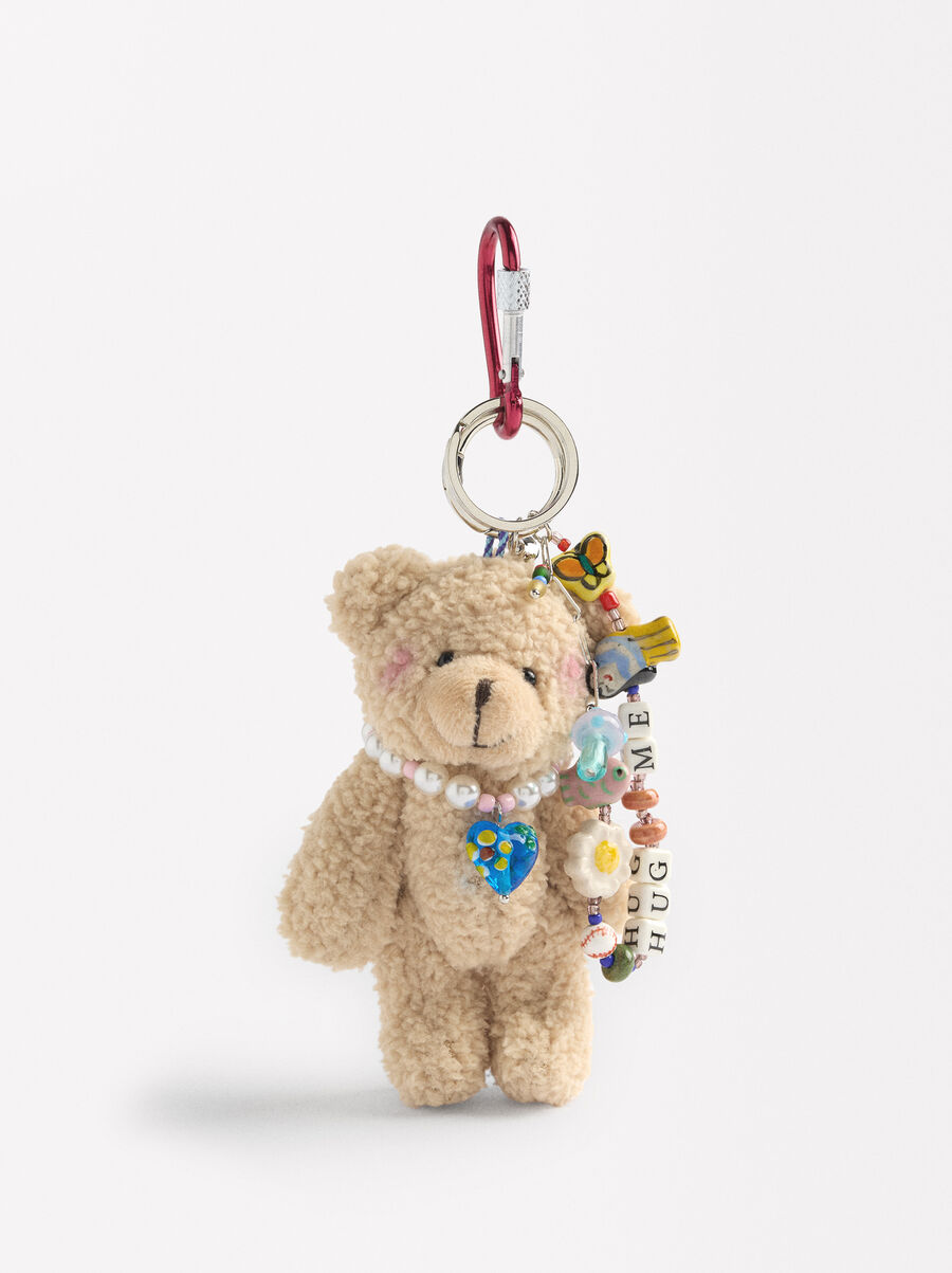 Bear keychain charm