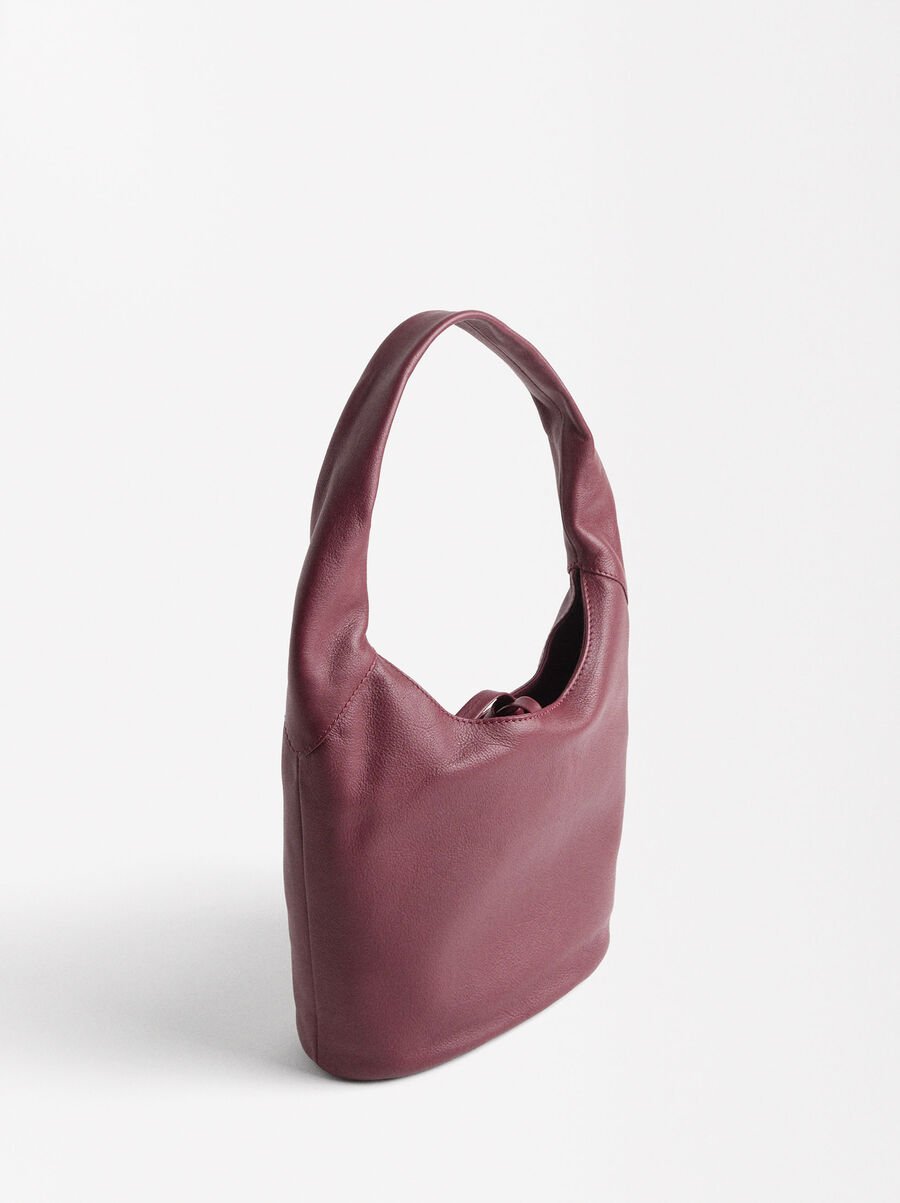 Sac d'épaule en cuir style hobo