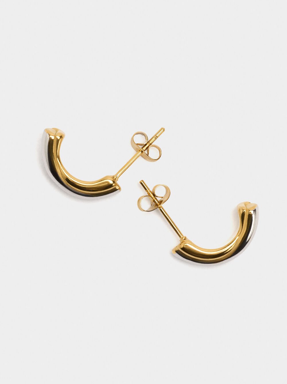 Bicolor earrings - stainless steel