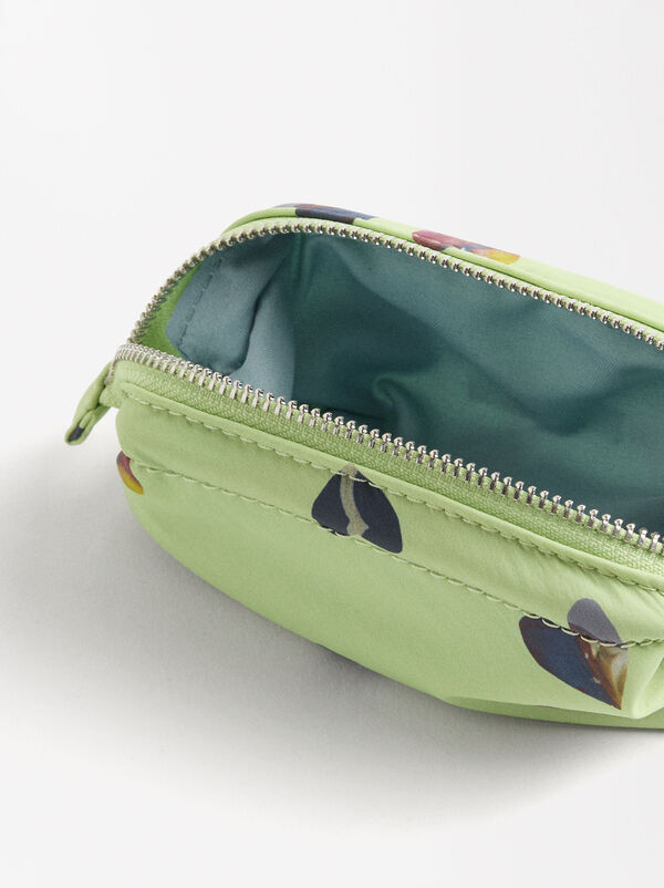 Printed nylon coin purse