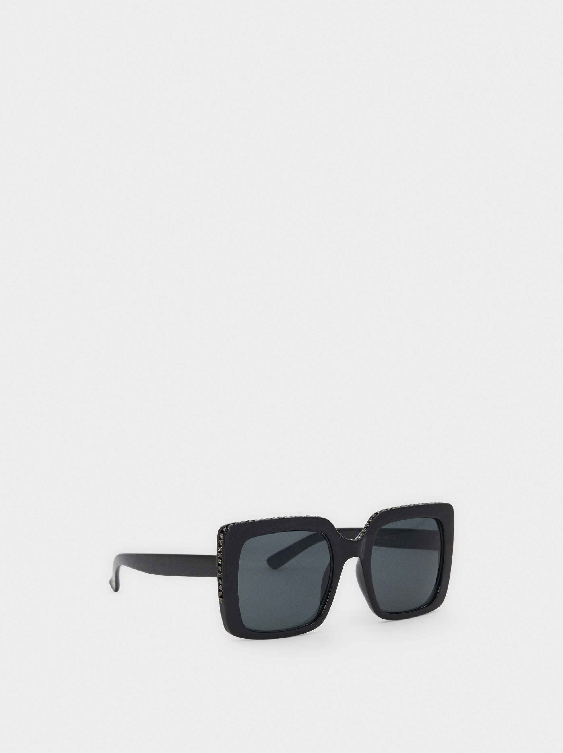 Gafas De Sol De Pasta Cuadradas - Negro - Mujer - Accesorios de verano