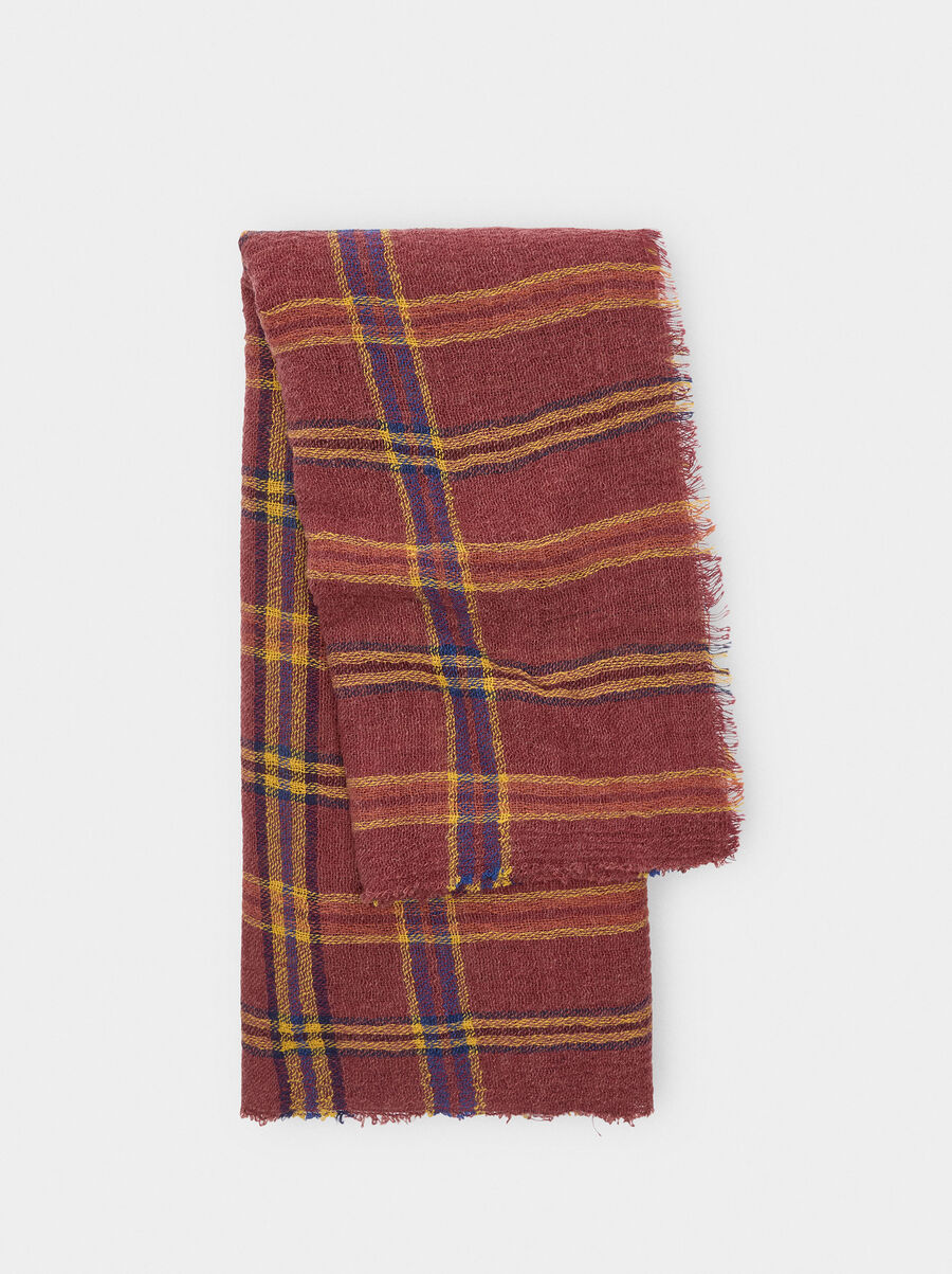 Printed pashmina with wool blended