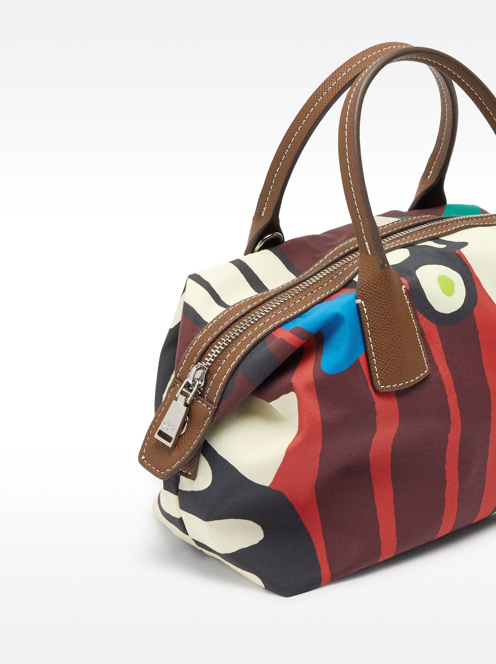 Torba typu tote z nadrukiem nylonowym image number 2.0