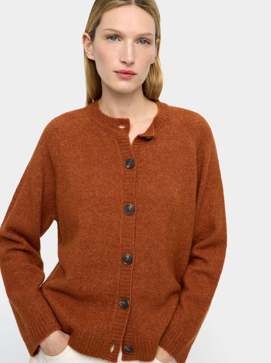 Cárdigan de punto liso