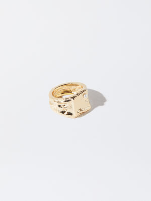 Goldener Ring Mit Perle image number 3.0
