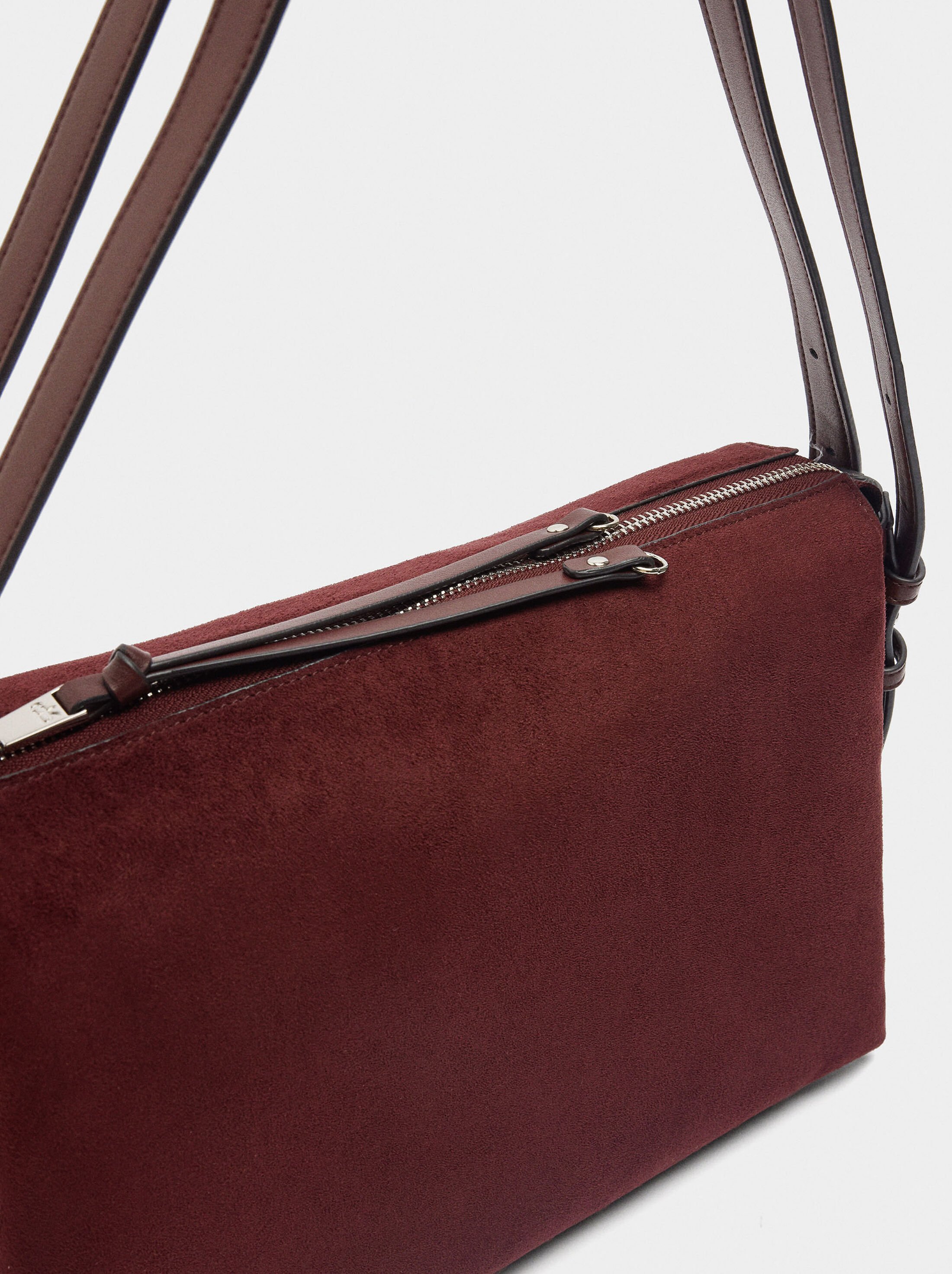 Shoulder bag with leather-effect image number 2.0