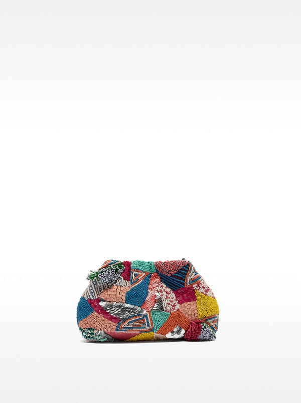 Party bag with multicolor beads