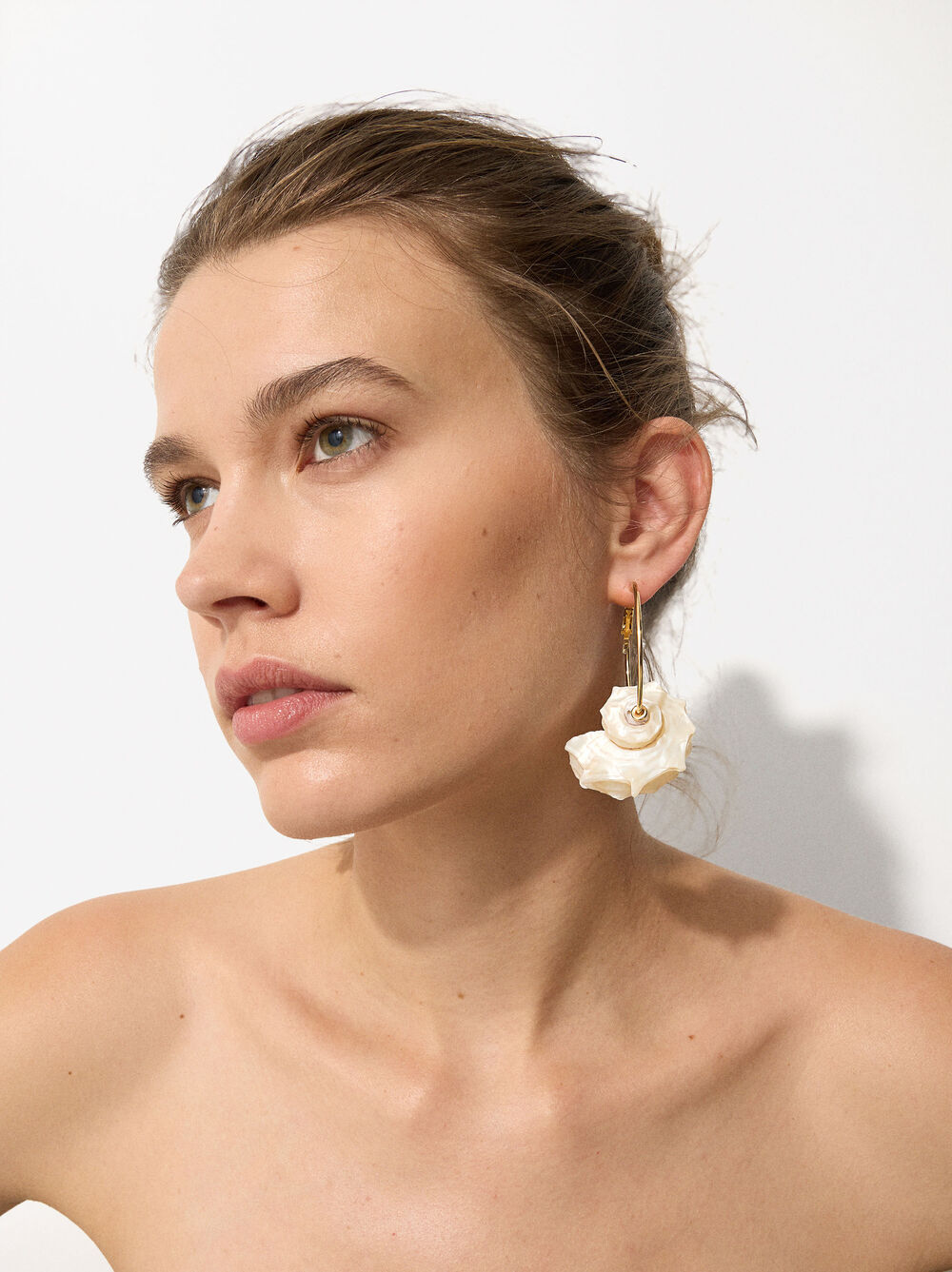 Seashell Hoop Earrings