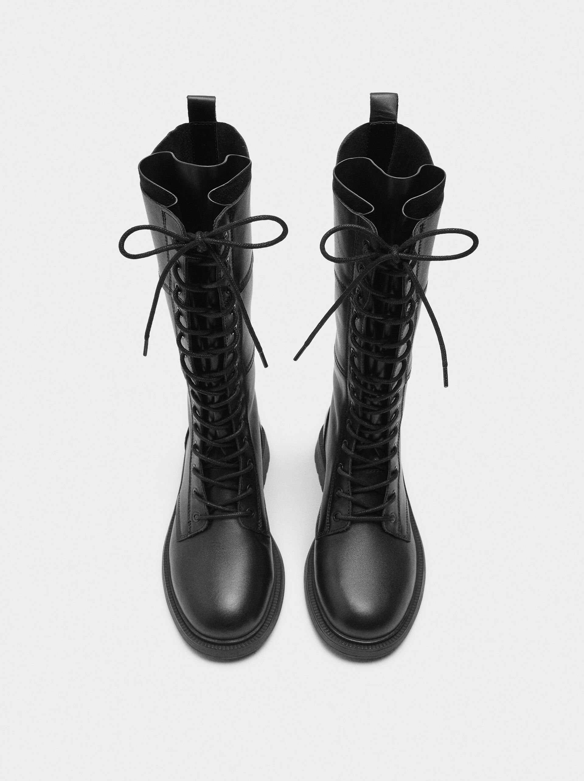 High shaft boots with laces image number 0.0