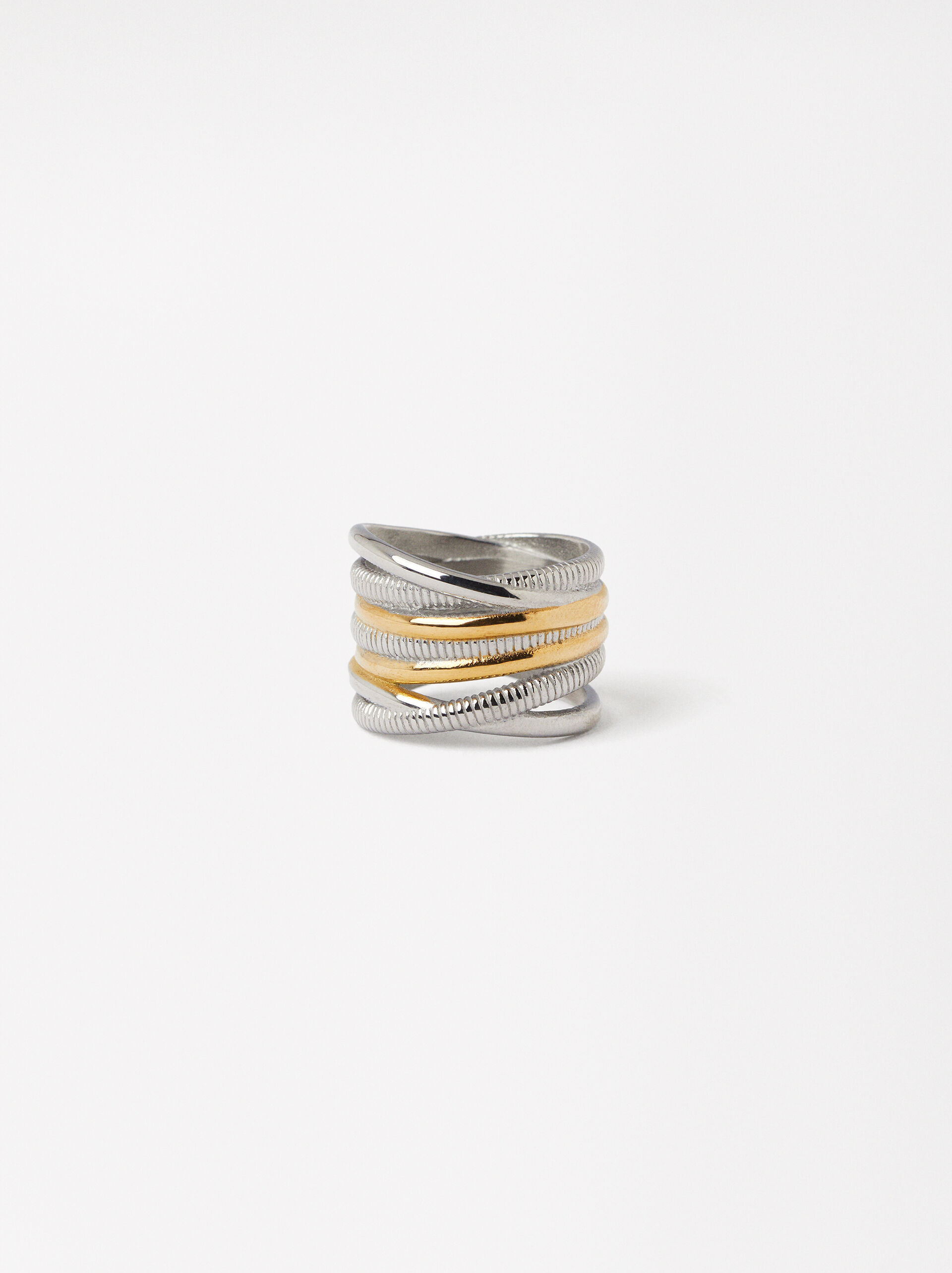 Two-Tone Stainless Steel Ring image number 0.0