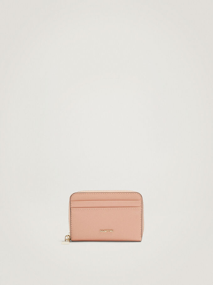 Wallet With Outer Pockets, Pink, hi-res